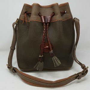 VTG Dooney & Bourke Leather Teton Bucket Bag